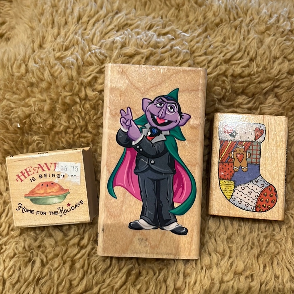 Bundle of three stamps (for paper crafts)